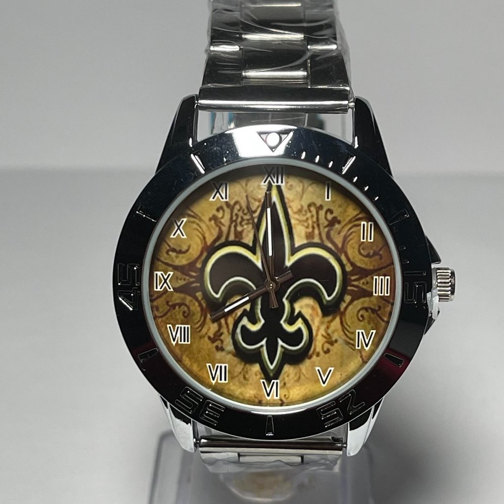 New Orleans Saints NFL Stainless Steel Men's Watch NEW!!